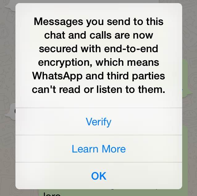 whatsapp message chiffrement